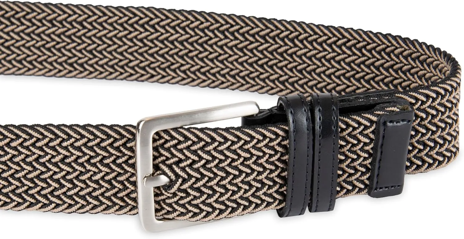 Dockers Men's Casual Everyday Braided Fabric Fully Adjustable Web Belt