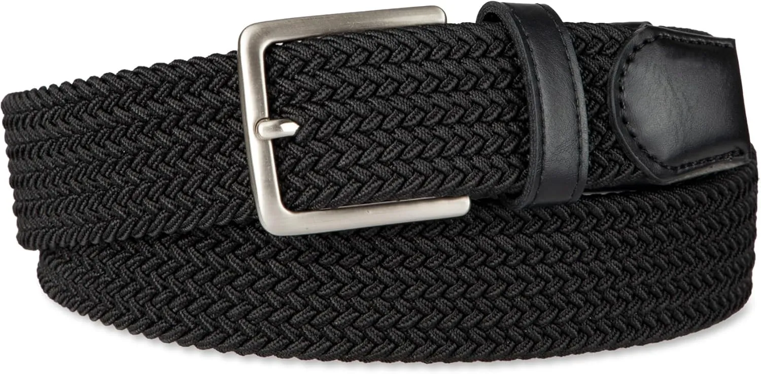 Dockers Men's Casual Everyday Braided Fabric Fully Adjustable Web Belt