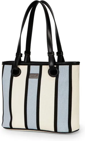 DOMAT Handbag for Women, Unique Striped Satchel Purse, Shoulder Bag, Crossbody Tote Bag, Top-Handle Bag