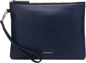 DORIS&JACKY Lambskin Leather Wristlet Clutch Purse For Women Large Soft Designer Wallet With Strap…