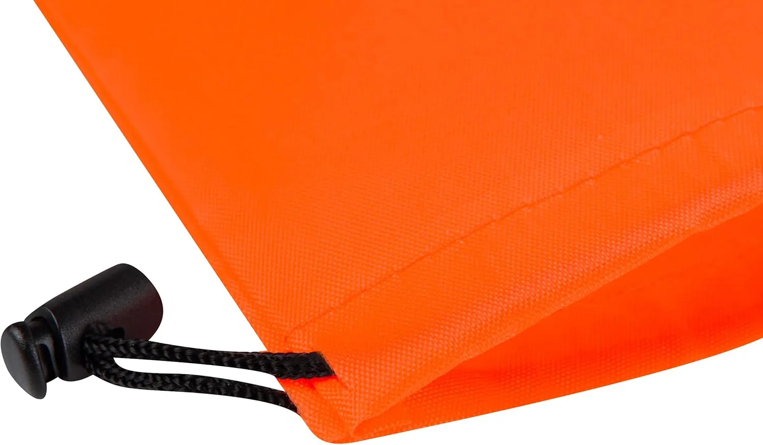 Drawstring Bag - Nylon Cinch and Ditty Stuff Pouch with Toggle (5 x 7-12 pack, Orange)