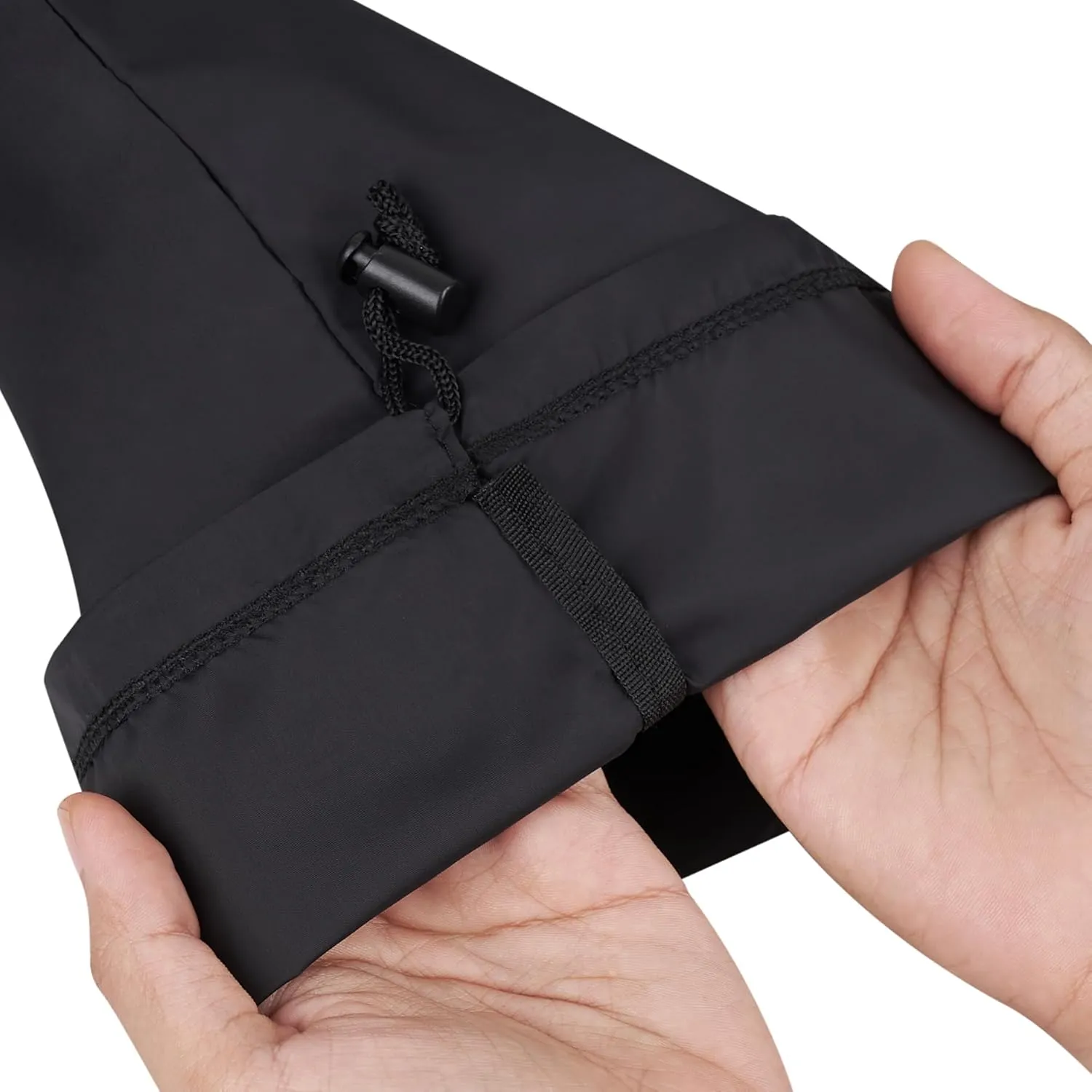 Drawstring Bag - UltraLight Nylon Cinch and Ditty Pouch For Home, Office, Outdoor (5 pack, Black) (Black, 9 x 12 inch)