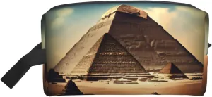 Dreaming of the Pyramids of Khufu Storage Bags - Travel Toiletry and Makeup Bags, Unisex, Daily Use, Small Items Storage