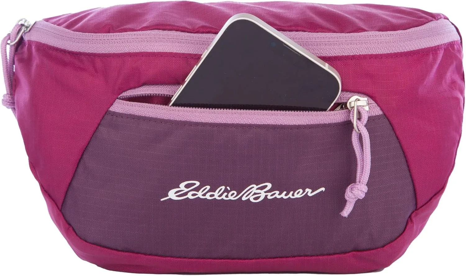 Eddie Bauer Stowaway Packable Waistpack-Made from Ripstop Polyester with 2 Secure Zip Pockets