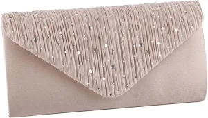Elegant Shoulder Glitter Crossbody Evening for Women Rhinestone Clutch Envelope Handbag Bridal Wedding Purse