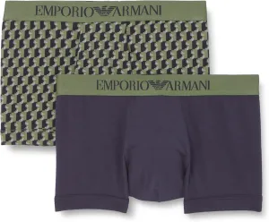 Emporio Armani Men's Classic Pattern Mix 2-Pack Trunk