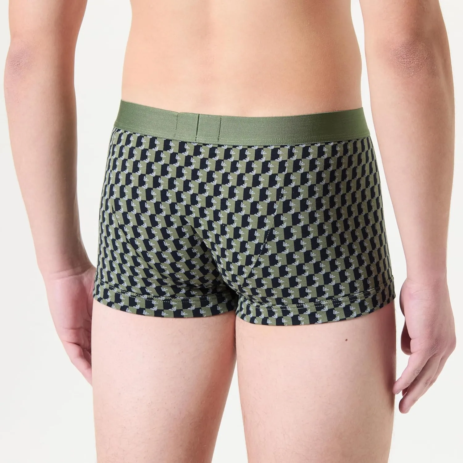 Emporio Armani Men's Classic Pattern Mix 2-Pack Trunk