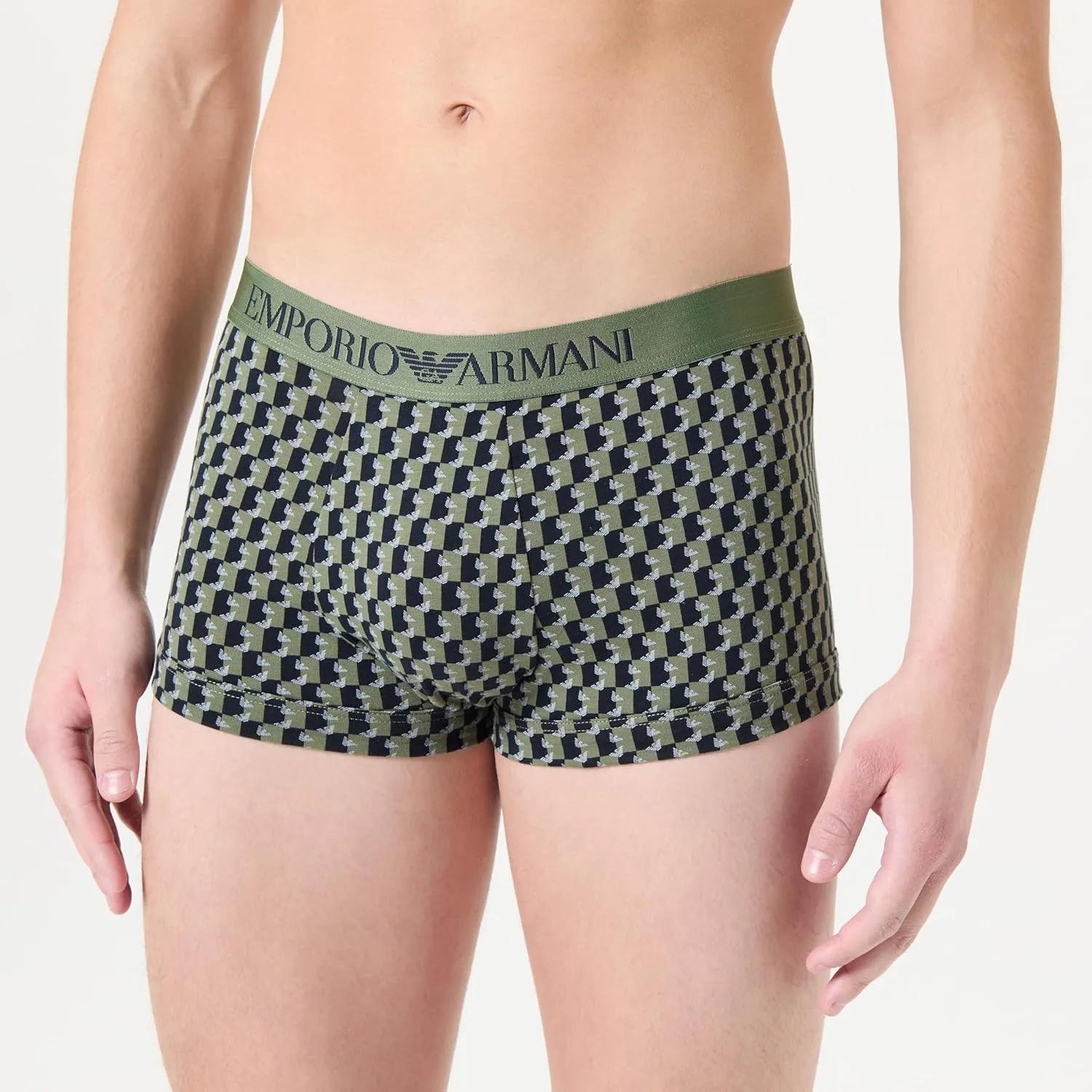 Emporio Armani Men's Classic Pattern Mix 2-Pack Trunk
