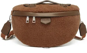 Eslcorri Crossbody Bags for Women - Fashion Sling Purse Shoulder Bag Fanny Pack Leather Causal Chest Bum Bag Cross Body Purse