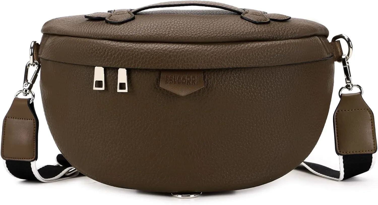 Eslcorri Crossbody Bags for Women - Fashion Sling Purse Shoulder Bag Fanny Pack Leather Causal Chest Bum Bag Cross Body Purse