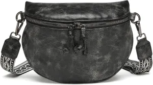 Eslcorri Small Crossbody Sling Bag for Women Trendy - Fanny Packs Leather Chest Belt Bum Bag Anti Theft Purse for Travel