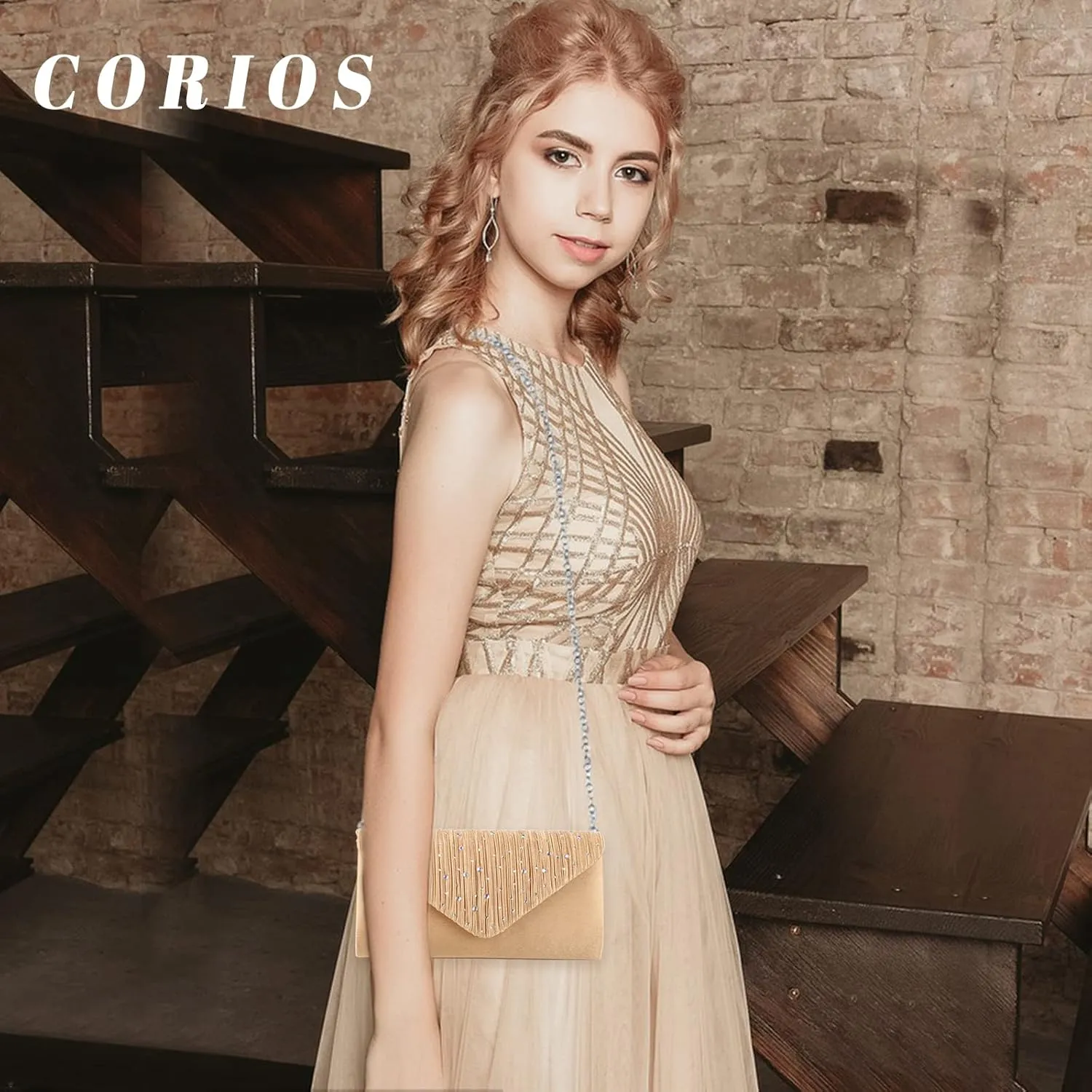 Evening Bag for Women Rhinestone Clutch Bag Envelope Handbag Bridal Wedding Purse Elegant Shoulder Bag