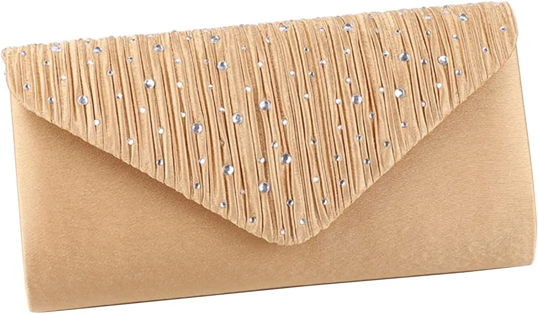 Evening Bag for Women Rhinestone Clutch Bag Envelope Handbag Bridal Wedding Purse Elegant Shoulder Bag