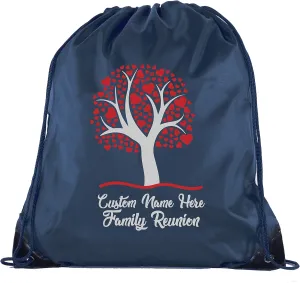 Family Tree with Hearts with Custom Name- Family Reunion Party Favor Bags