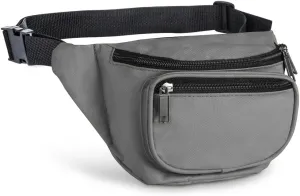 Fanny Pack, AirBuyW 3 Zippered Compartments Adjustable Strap Crossbody Festival Workout Concert Traveling Running Biking Sport Fashion Waist Fanny Pack Bag For Women Men Grey