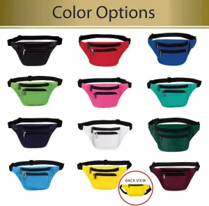 Fanny Pack, AirBuyW 3 Zippered Compartments Adjustable Strap Crossbody Festival Workout Concert Traveling Running Biking Sport Fashion Waist Fanny Pack Bag For Women Men Yellow
