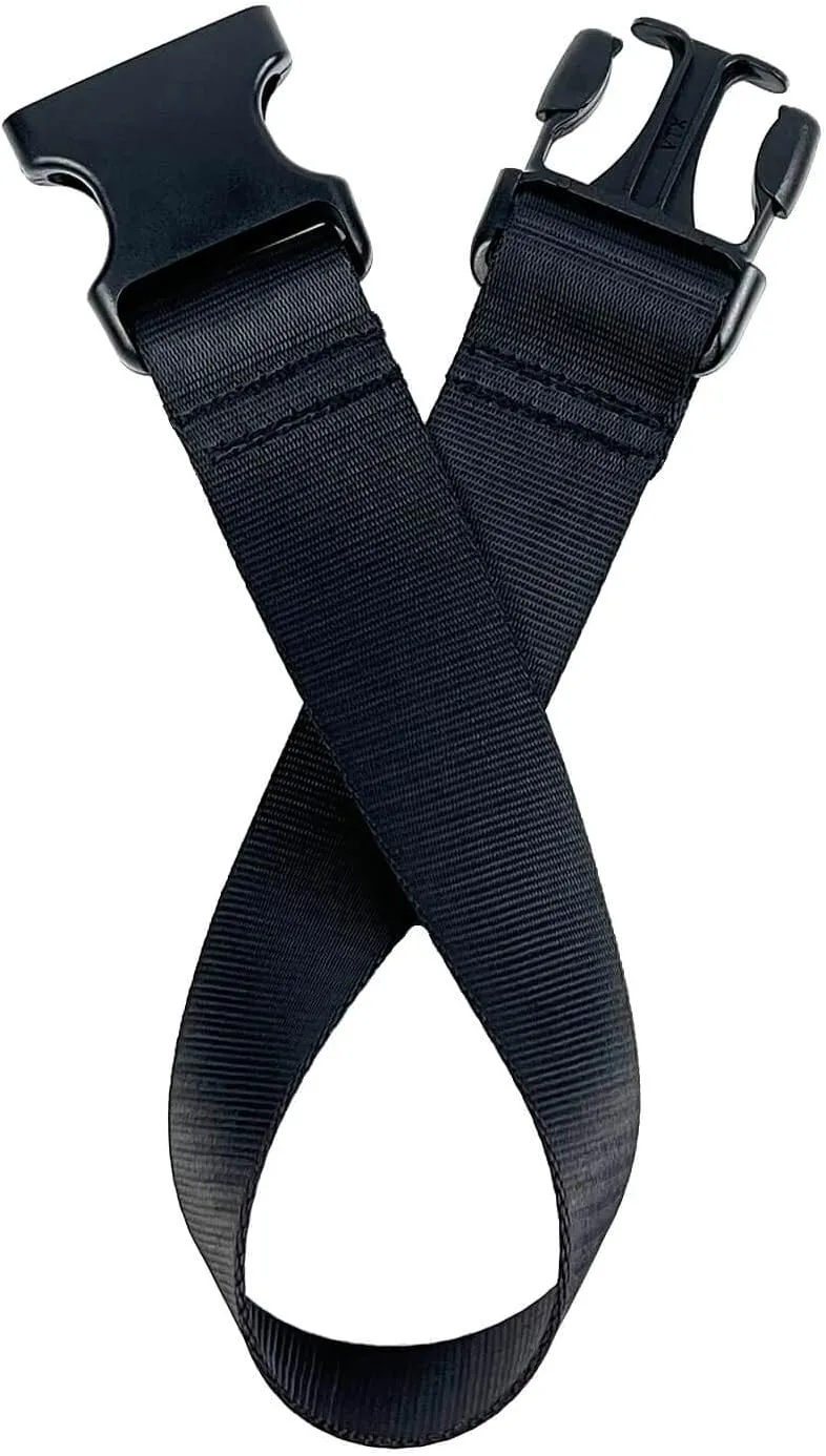 Fanny Pack Extender Belt | Elastic Strap Extender for Bum Bag & Crossbody Bags in Black