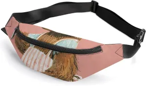 Fanny Pack for Men Women Belt Bag Bear Holding Spoon Crossbody Waist Pack for Travel Walking Running Bum Bags, 36*15cm, style-2