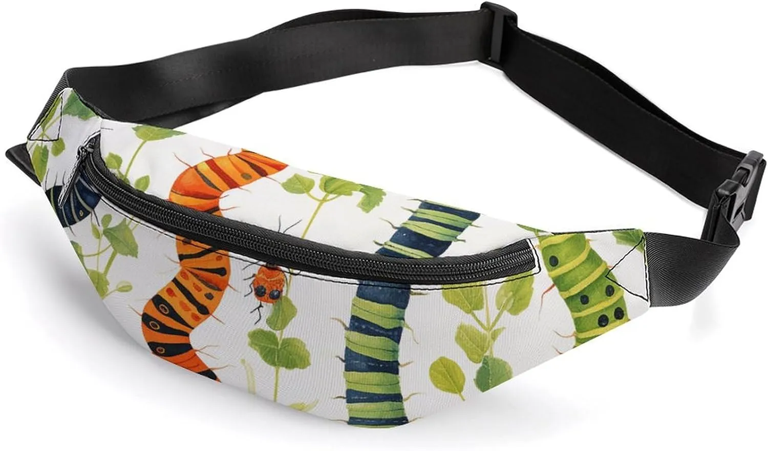 Fanny Pack for Men Women Belt Bag Caterpillar Pattern Crossbody Waist Pack for Travel Walking Running Bum Bags