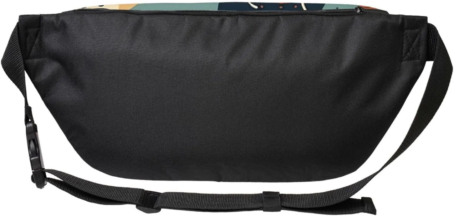 Fanny Pack for Men Women Patterns with Different Shapes Belt Bag with Adjustable Strap Fashion Waist Bag Waist Pack for Travel