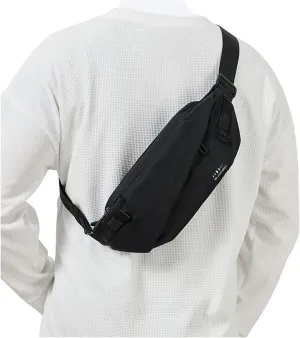 Fanny Pack for Mens Crossbody Bag, Sling Bag for Women Anti Theft Waist Packs with Adjustable Strap Casual Daypack for Running Sports Hiking Cycling Travel Walking - Black