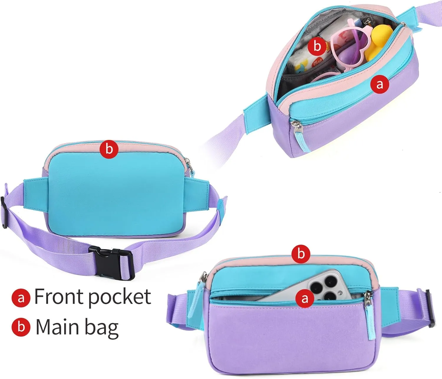 Fanny Pack for Teens, Belt Bag Cute Crossbody Waist Bag Gift