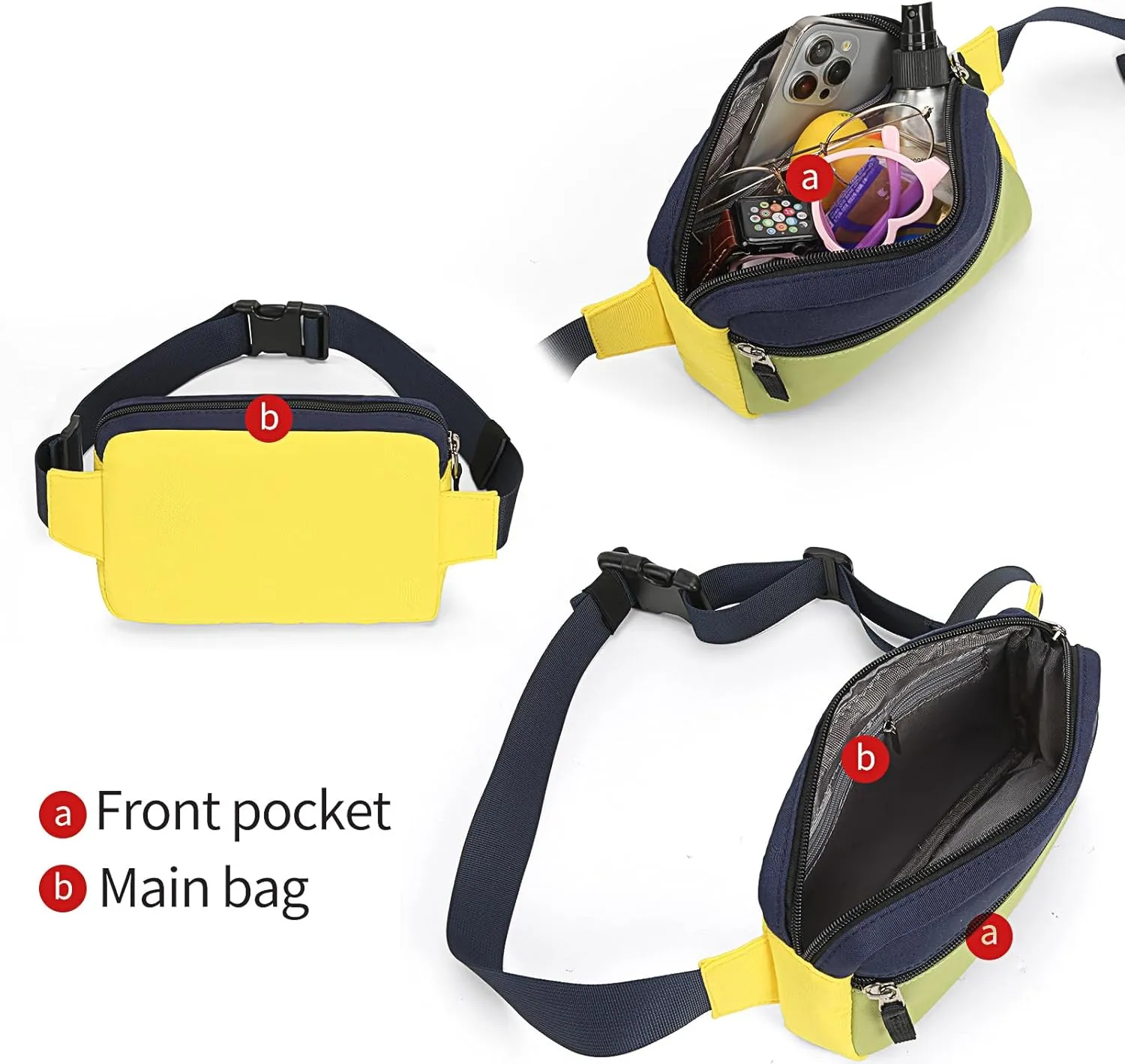 Fanny Pack for Teens, Belt Bag Cute Crossbody Waist Bag Gift