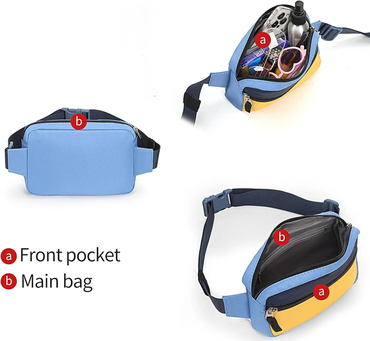 Fanny Pack for Teens, Belt Bag Cute Crossbody Waist Bag Gift