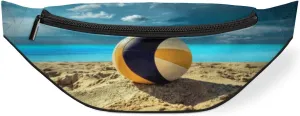 Fanny Pack for Women Men Beach Volley Ball Sport Waist Pack Crossbody Bag with Adjustable Straps for Hiking Running Walking Travel Cycling