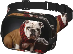 Fanny Pack for Women Men Belt Bag Lover Bulldog Waist Bags With Adjustable Straps Chest Bag Travel Crossbody Purse
