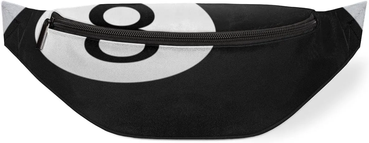 Fanny Pack for Women Men Billiard Ball Waist Pack Crossbody Bag with Adjustable Straps for Hiking Running Walking Travel Cycling
