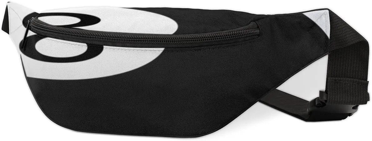 Fanny Pack for Women Men Billiard Ball Waist Pack Crossbody Bag with Adjustable Straps for Hiking Running Walking Travel Cycling