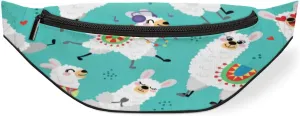 Fanny Pack for Women Men Cartoon Happy Sheeps Waist Pack Crossbody Bag with Adjustable Straps for Hiking Running Walking Travel Cycling