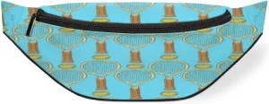 Fanny Pack for Women Men Cartoon Tennis Ball Waist Pack Crossbody Bag with Adjustable Straps for Hiking Running Walking Travel Cycling