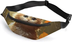 Fanny Pack for Women Men Leaves And Rain Waist Pack Adjustable Belt Bag for Workout Running Travelling Casual Waist Bag, 36*15cm, style-3-1