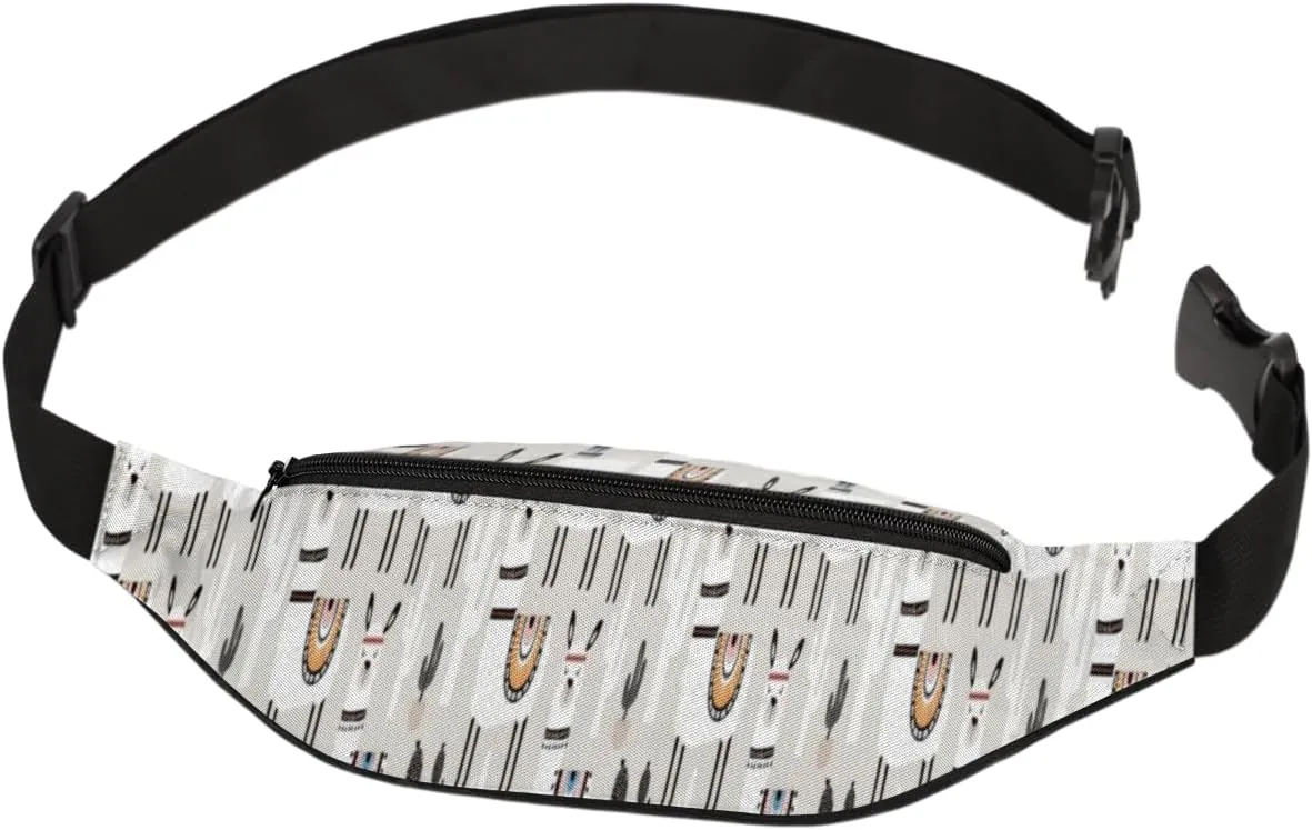 Fanny Pack for Women Men Sheep Cactus Waist Pack Crossbody Bag with Adjustable Straps for Hiking Running Walking Travel Cycling
