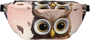 Fanny Pack for Women Men Waist Bag Waterproof Owl Lover Belt Bag with Adjustable Strap