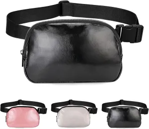 Fanny Pack for Women Teen Girls, Small Belt Bag 1L with Adjustable Strap 32" to 51", Crossbody Bag Water-resistant for Travel Gym Sport Running, Fashion Waist Bag for Mothers Day Gifts