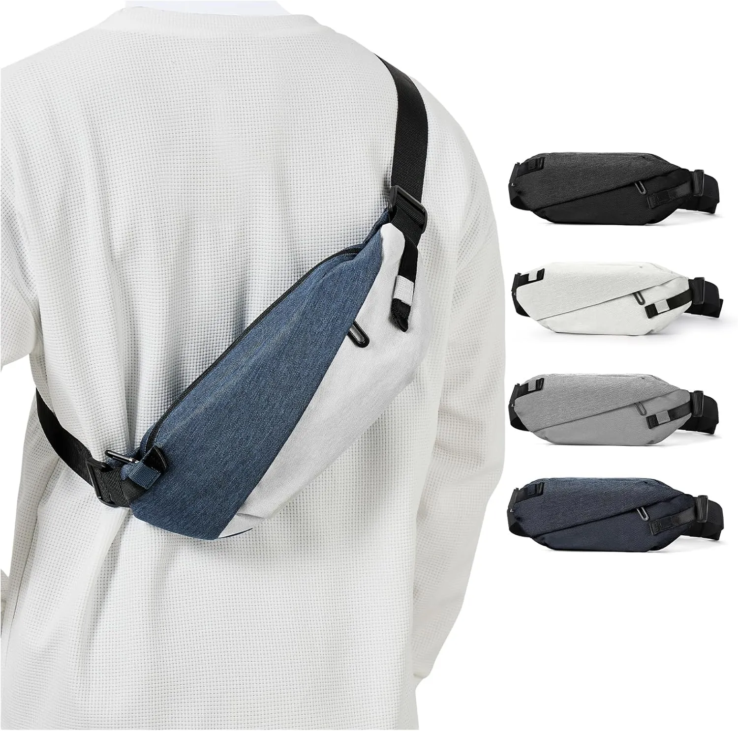Fanny Pack For Women,Crossbody Sling Bags For Women,Waist Packs For Men,Belt Bags Travel Fanny Pack,Casual Daypack Shoulder Bag Running Tactical Man Purse