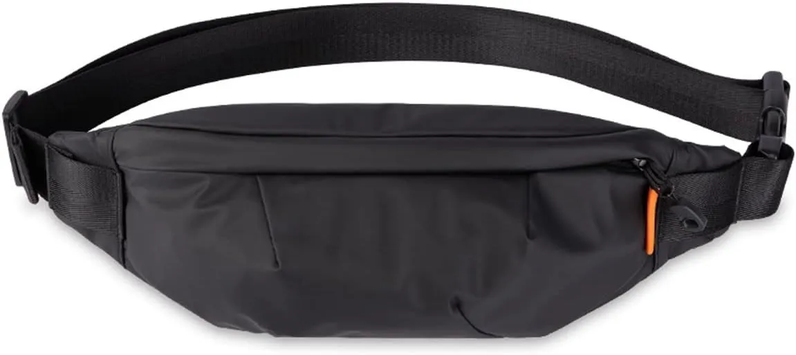 Fanny pack Men's Messenger Bag Multifunctional Wallet Waist Bag Waterproof Outdoor Travel Sports Bags Shoulder Bags (Black)