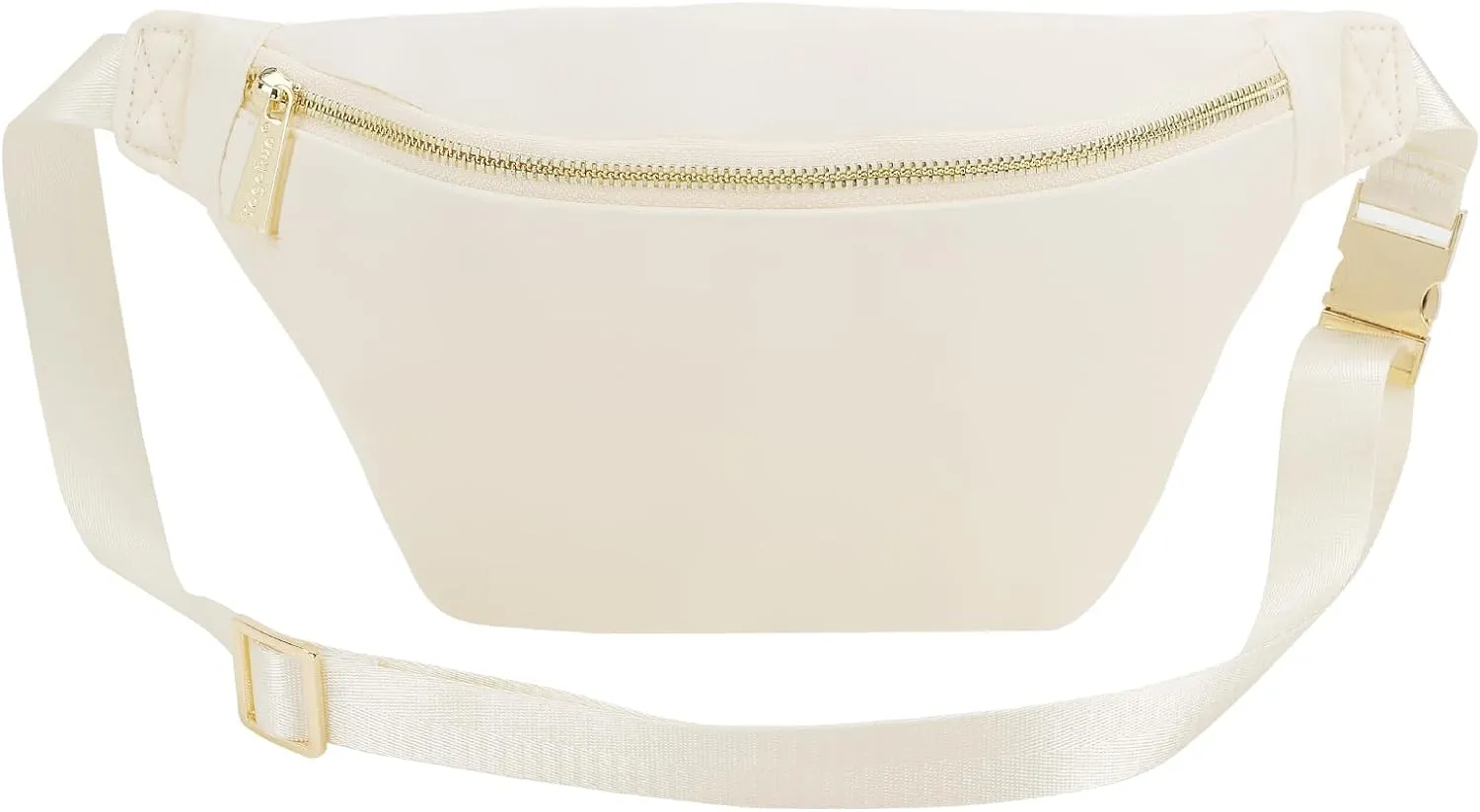 Fanny Pack Nylon Waist Pack for Women Men Crossbody Bag Everywhere Belt Bag (Beige)