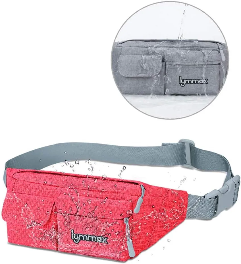 Fanny Pack Waist Bag 4 Pockets Running Belt Adjustable Water Resistant Waist Pack for Men Women Workout Travel Large Capacity