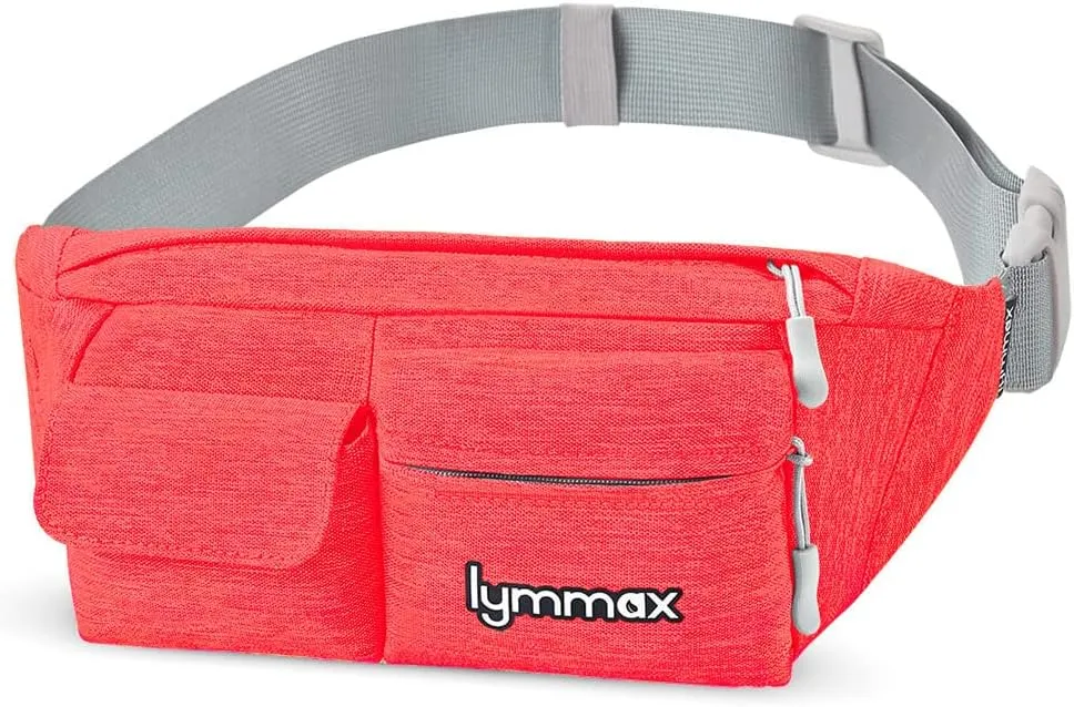 Fanny Pack Waist Bag 4 Pockets Running Belt Adjustable Water Resistant Waist Pack for Men Women Workout Travel Large Capacity