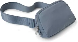 Fanny Pack with Anti Theft for Women Men, Unisex Small Crossbody Belt Bag for Traveling Hiking Running Workout, Everywhere Waist Bag Pack with Adjustable Strap-Haze Blue