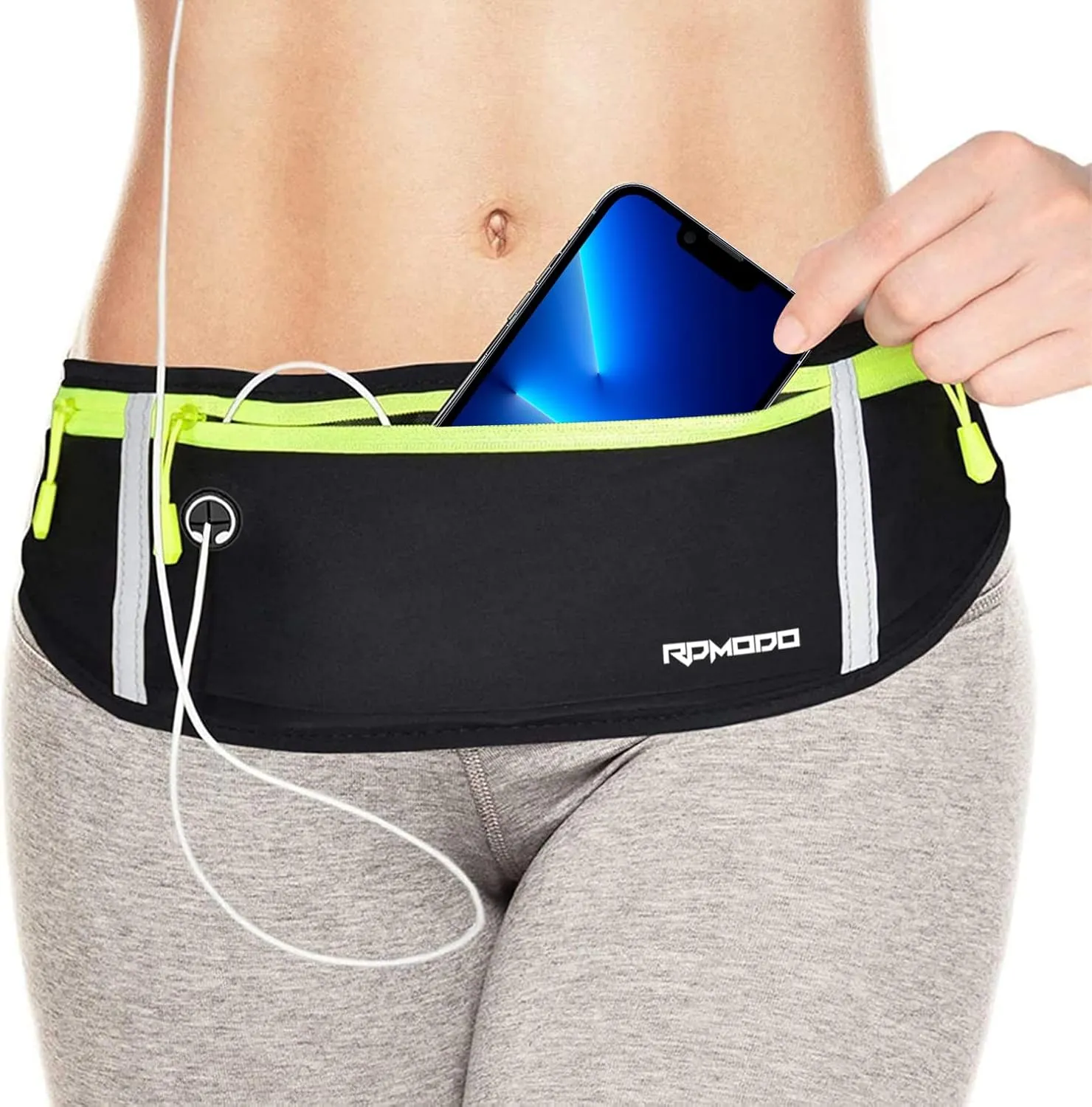 Fanny Packs for Women Men, Running Belt Waist Bag, Waterproof Running Phone Holder Slim Plus Size Adjustable Money Belt Running Pouch for iPhone 16 15 14 13 12 Pro Max Xr SE Samsung Galaxy Note