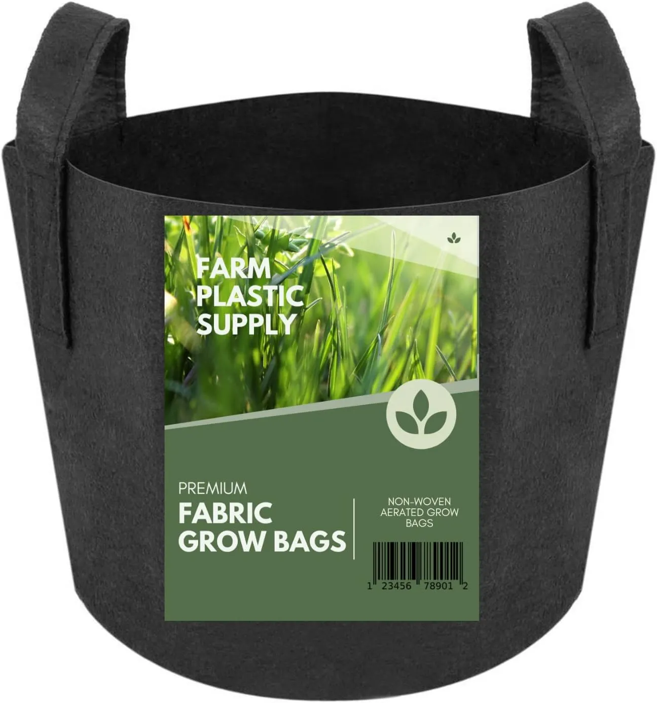 Farm Plastic Supply - 50 Gallon Fabric Grow Bags - (1 Pack) - Nonwoven Fabric Pots with Handles, Grow Bag, Plant Grow Bags, Garden Bag, for Farming, Gardening, Agriculture