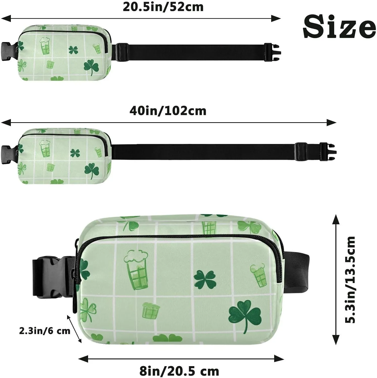 Fashion Fanny Waist Pack St Men Women Mini Sling Chest Bag with Adjustable Strap Crossbody Sport Bags for Travel Shopping Running