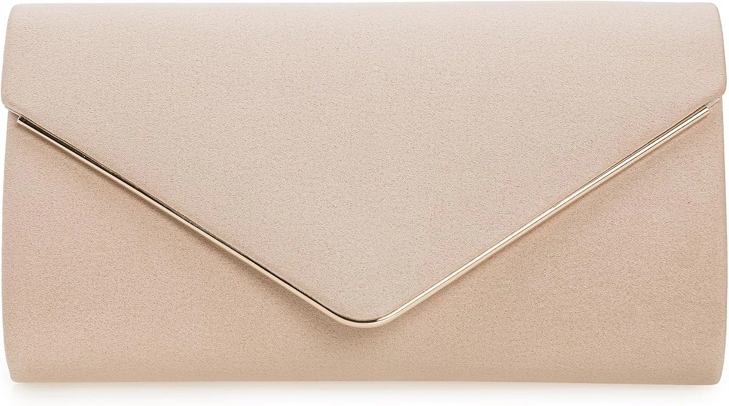 Faux Suede Evening Bag for Women New Classic Velvet Formal Clutch Purse for Prom/Wedding/Black-Tie Events