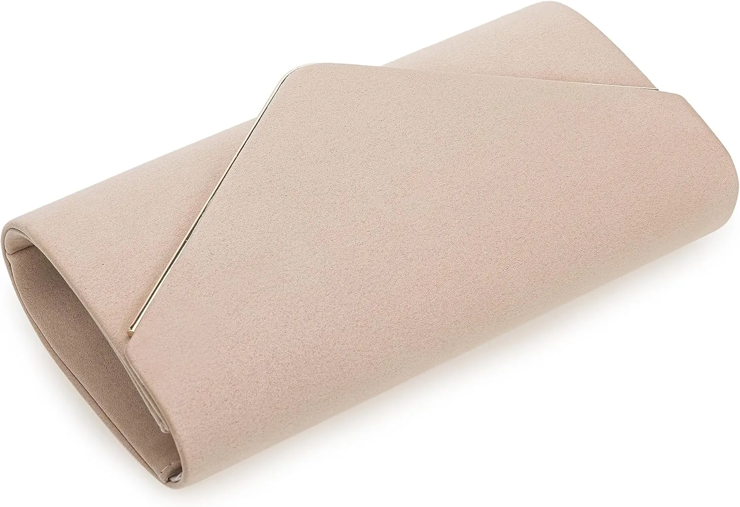 Faux Suede Evening Bag for Women New Classic Velvet Formal Clutch Purse for Prom/Wedding/Black-Tie Events