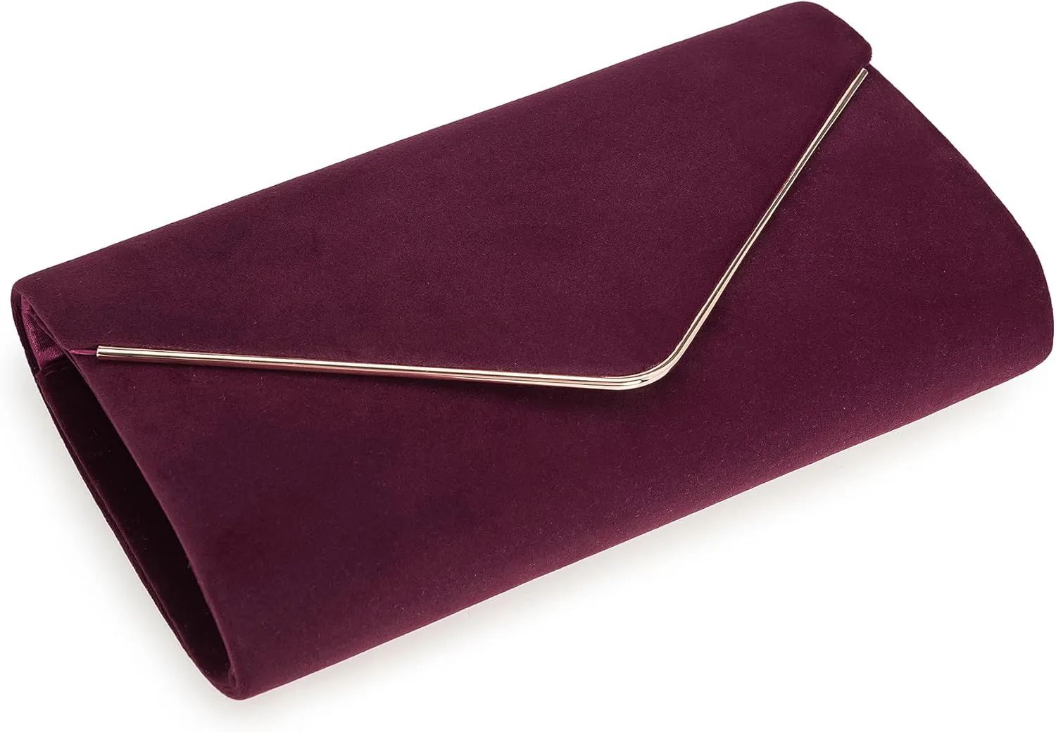 Faux Suede Evening Bag for Women New Classic Velvet Formal Clutch Purse for Prom/Wedding/Black-Tie Events